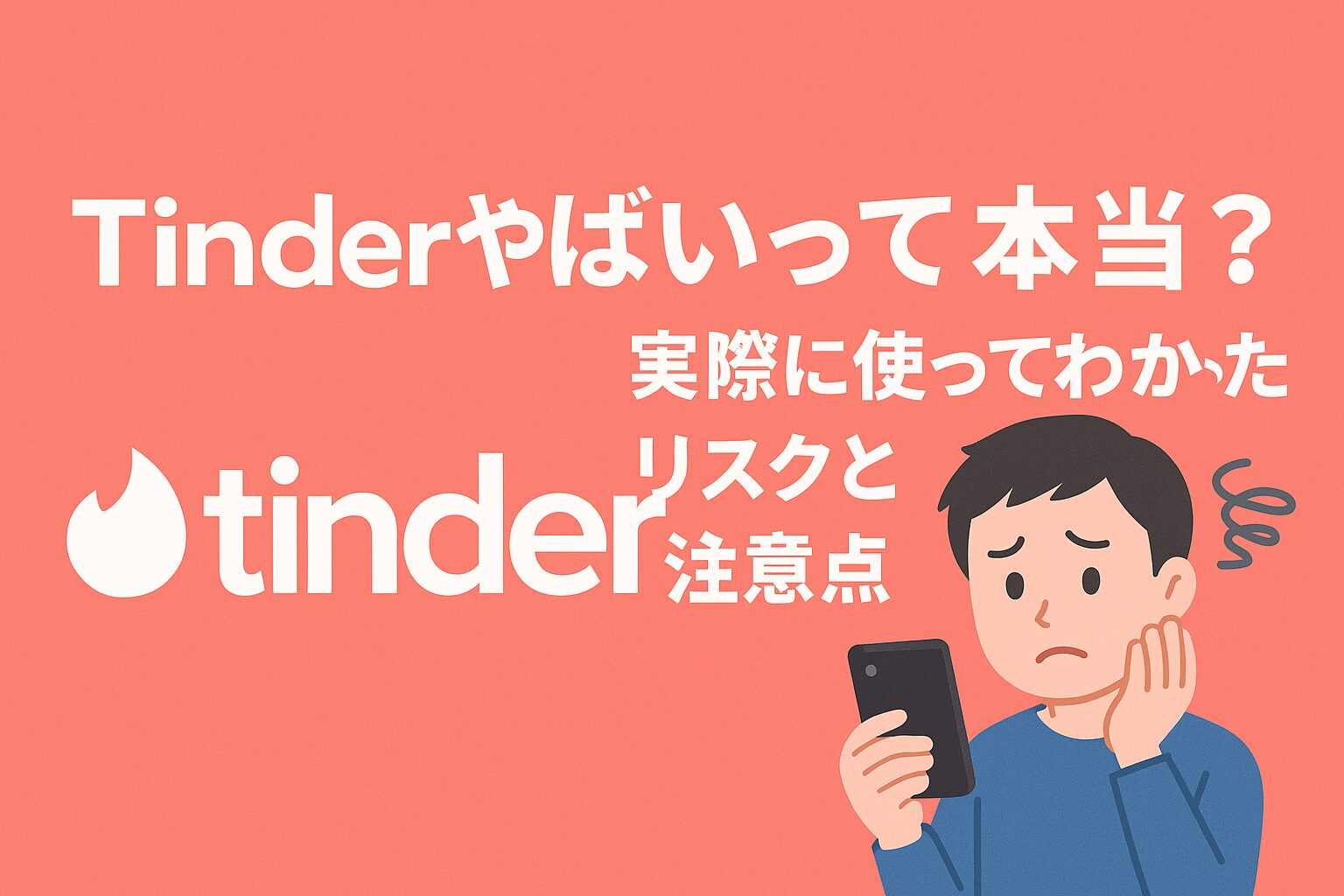 Tinderやばいって本当？実際に使ってわかったリスクと注意点