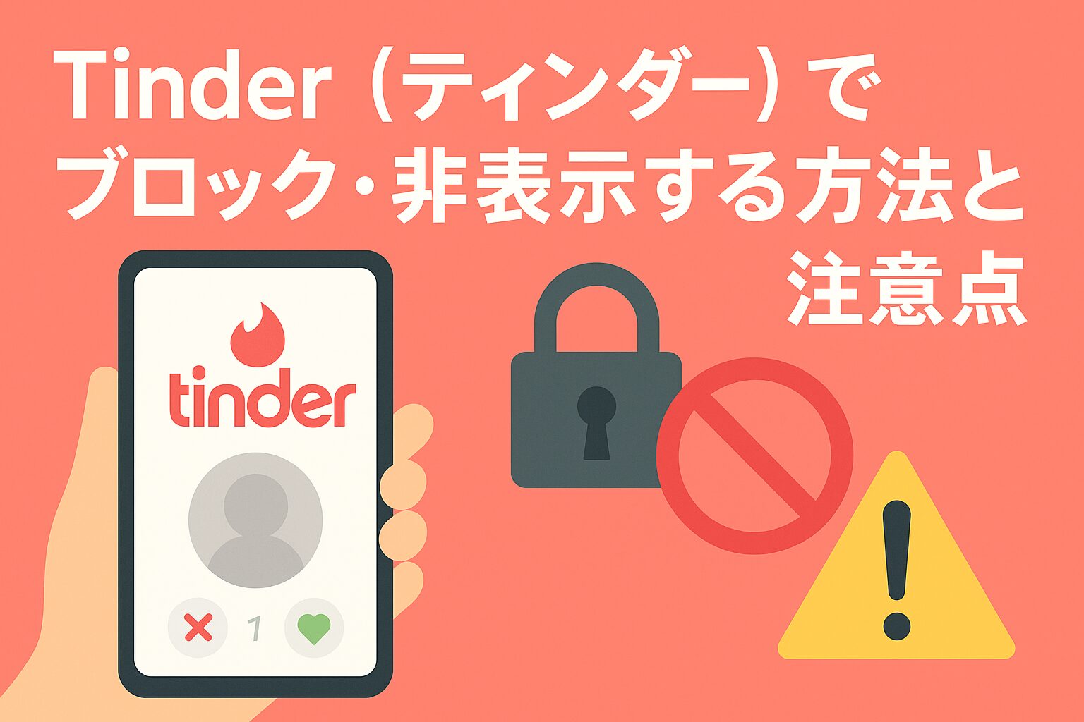 Tinder（ティンダー）でブロック・非表示する方法と注意点